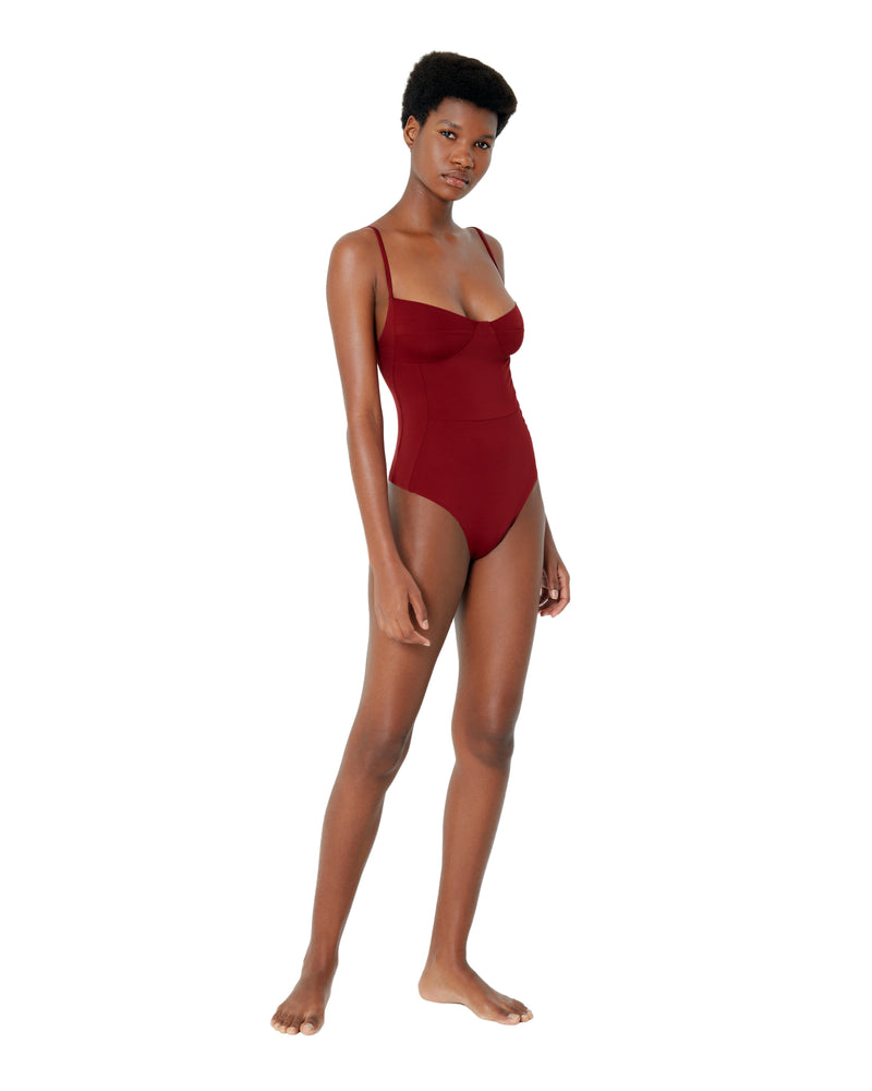 Nara One Piece Bordeaux